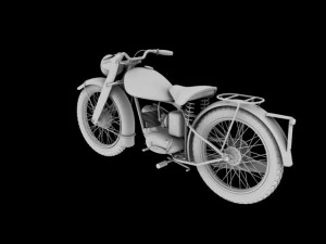 dkw rt125 1950 3D Model