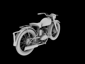dkw rt125 1950 3D 모델