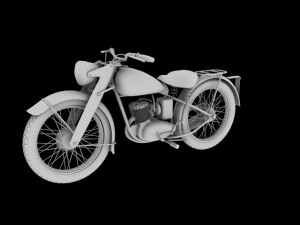 dkw rt125 1950 3D 모델