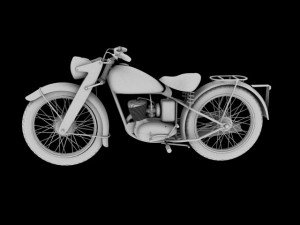 dkw rt125 1950 3D 모델