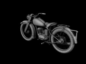 dkw rt125 1950 3D 모델