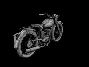 dkw rt125 1950 3D 모델