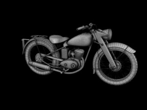dkw rt125 1950 3D 모델