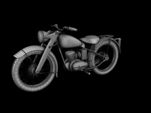dkw rt125 1950 3D Model