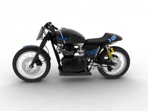 triumph thruxton cup 2012 3D Model