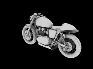 triumph thruxton cup 2012 3D Model
