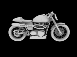 triumph thruxton cup 2012 3D Model
