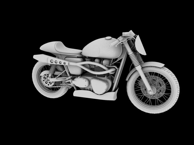 triumph street cup 2017 3D Model in Motorcycle 3DExport