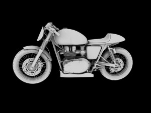 triumph thruxton cup 2012 3D Model
