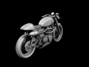 triumph thruxton cup 2012 3D Model