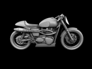 triumph thruxton cup 2012 3D Model