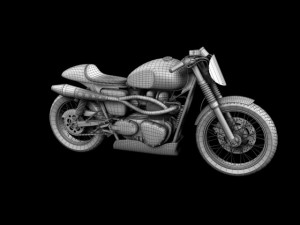 triumph thruxton cup 2012 3D Model