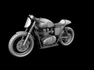 triumph thruxton cup 2012 3D Model