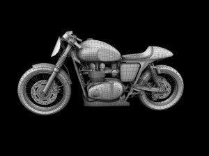 triumph thruxton cup 2012 3D Model