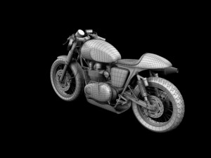triumph thruxton cup 2012 3D Model