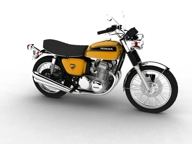 honda cb750 four k0 1969 3D Model .c4d .max .obj .3ds .fbx .stl .blend 