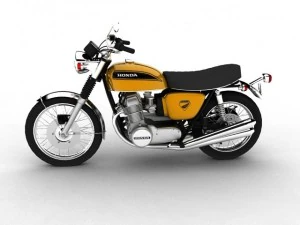 honda cb750 four k0 1969 3D Model