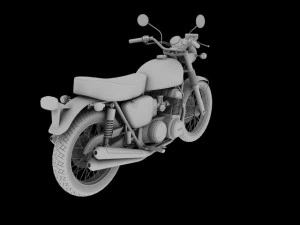 honda cb750 four k0 1969 3D Model