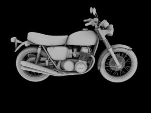 honda cb750 four k0 1969 3D Modell