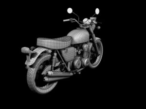 honda cb750 four k0 1969 3D Model