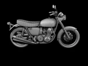honda cb750 four k0 1969 3D Model