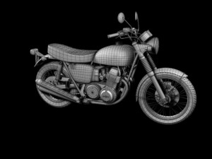 honda cb750 four k0 1969 3D Modell