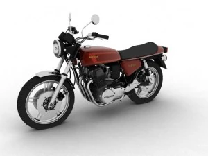honda cb750 f2 1978 3D Model