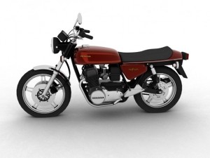 honda cb750 f2 1978 Modelo 3D