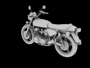 honda cb750 f2 1978 3D Model