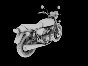 honda cb750 f2 1978 Modelo 3D