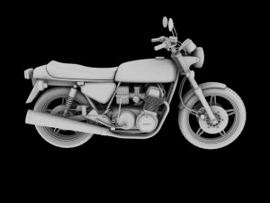 honda cb750 f2 1978 3D Model