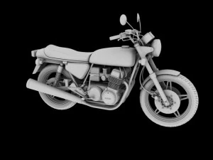 honda cb750 f2 1978 3D Model