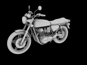 honda cb750 f2 1978 Modelo 3D