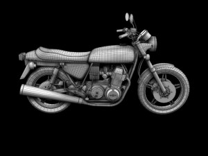 honda cb750 f2 1978 Modelo 3D