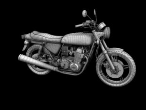 honda cb750 f2 1978 Modelo 3D