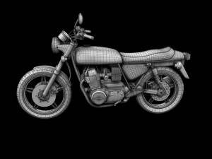 honda cb750 f2 1978 Modelo 3D