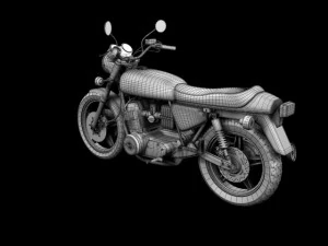 honda cb750 f2 1978 3D Model