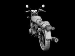 honda cb750 f2 1978 3D Model