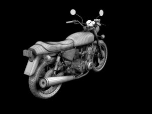 honda cb750 f2 1978 Modelo 3D