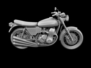 benelli 750 sei 1976 Model 3D