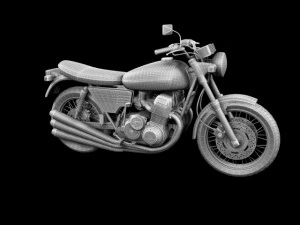 benelli 750 sei 1976 3D Model