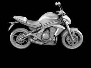 kawasaki er6n 2012 Modèle 3D