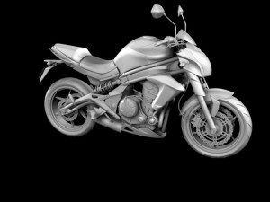 kawasaki er6n 2012 Modèle 3D