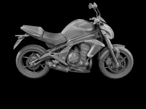 kawasaki er6n 2012 Modèle 3D