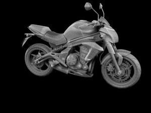 kawasaki er6n 2012 Modèle 3D