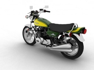 kawasaki z1 900 1972 3D मॉडल