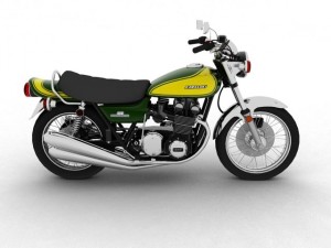kawasaki z1 900 1972 3D मॉडल