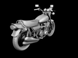 kawasaki z1 900 1972 3D Model