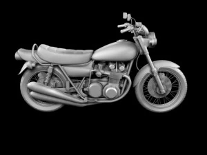 kawasaki z1 900 1972 3D Model