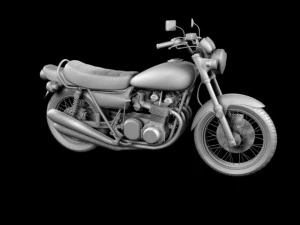 kawasaki z1 900 1972 3D Model